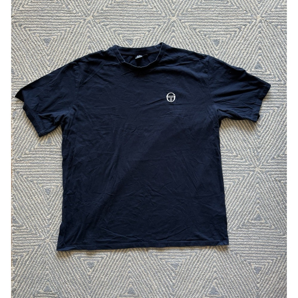 Sergio Tacchini Embroidered Logo T-Shirt -‎ Blue - 3XL XXXL